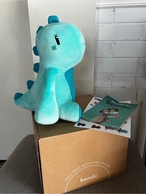 Bondu AI Toy Teal Plush Dinosaur